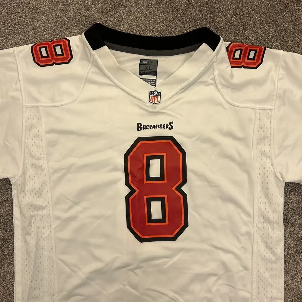 Nike Tampa Bay Buccaneers NFL Football Jersey Glennon #8 Youth Size XL - NWT $75